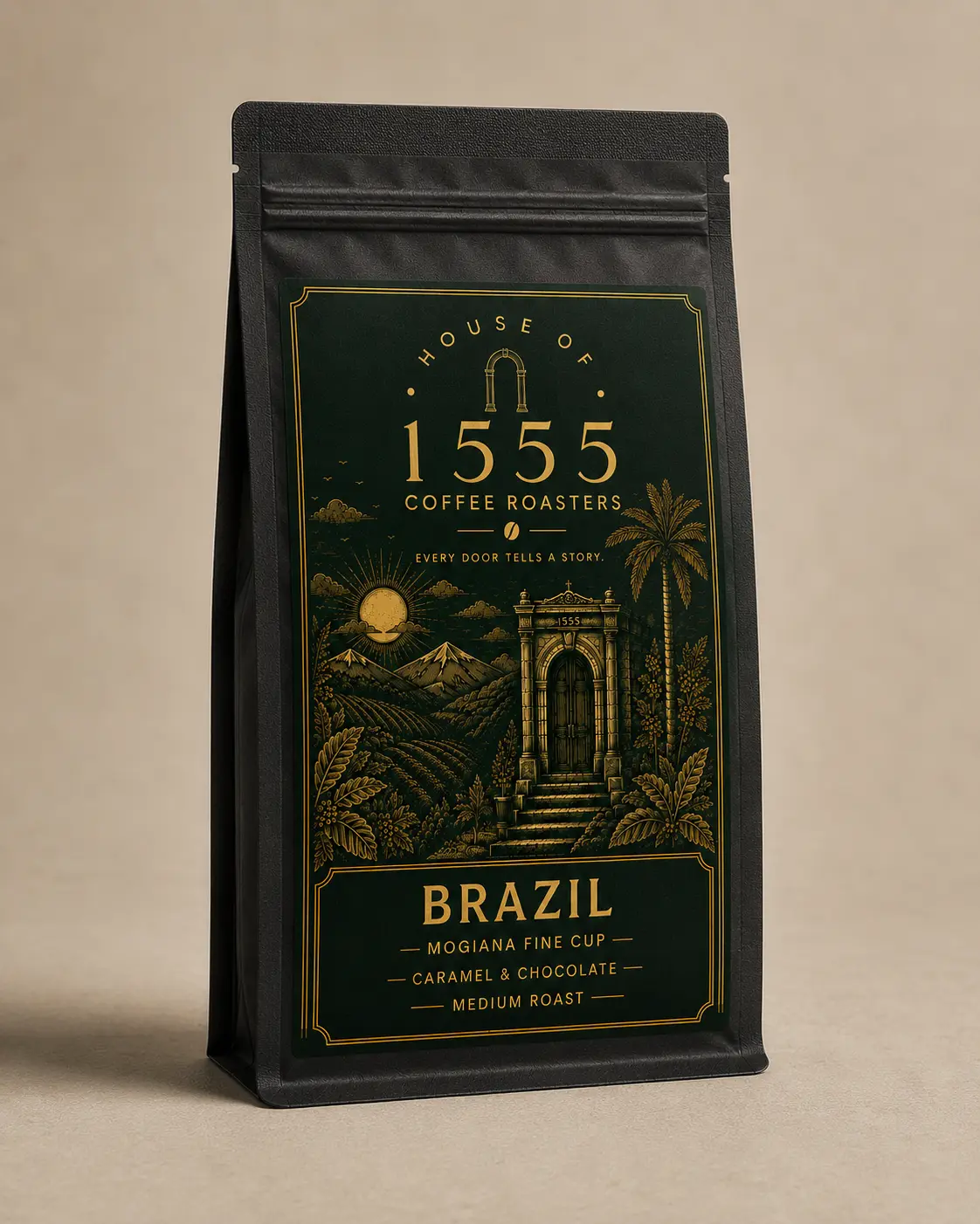 House of 1555 Brazil Mogiana Fine Cup coffee package